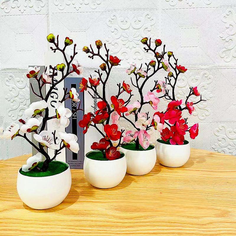 Bonsai Garden Zen - Имитация сливового цветочного горшка, искусственные пластиковые